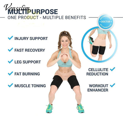 Fat Burn Thigh Trimmer Wrap Women Thermo Neoprene Weight Loss 2 Pieces Leggings Shapers