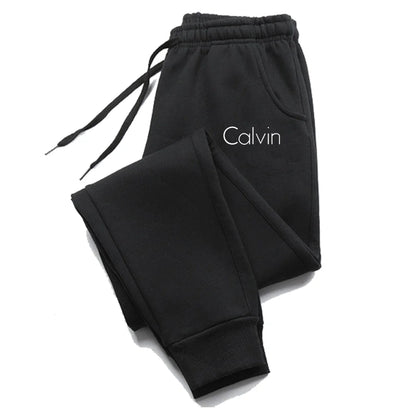 Casual Printed Sports Running Trousers  Drawstring Solid Sweatpants Unisex Gym Wear