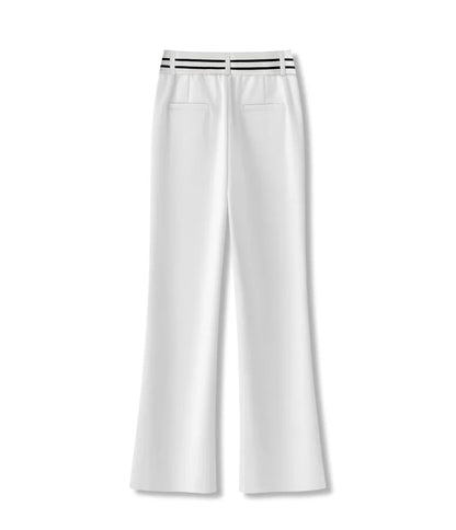 Golf Pants  Bell Bot High Waist Slim Fit Elastic Micro Flared Versatile Slimming Suit Pants