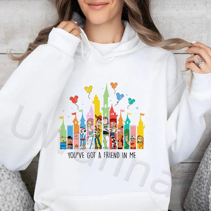 Toy Story Graphic Cute Loose Fit Sweatshirt Harajuku Female Winter Fleece Hoodies
