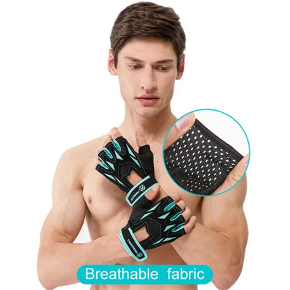 Gym Gloves for Weight Lifting Half Finger Breathable Anti Slip