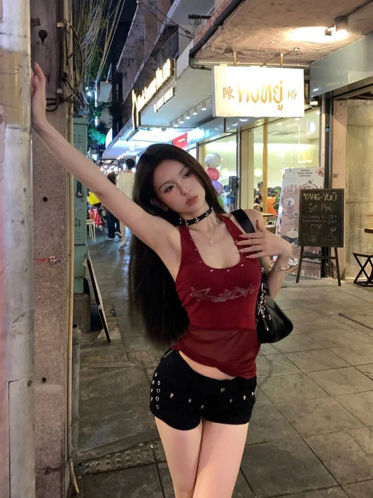Womens Tanks Camis Ribbed-knit Tight Fit Gymwear Lightweight Active Practical Stylish Everyday