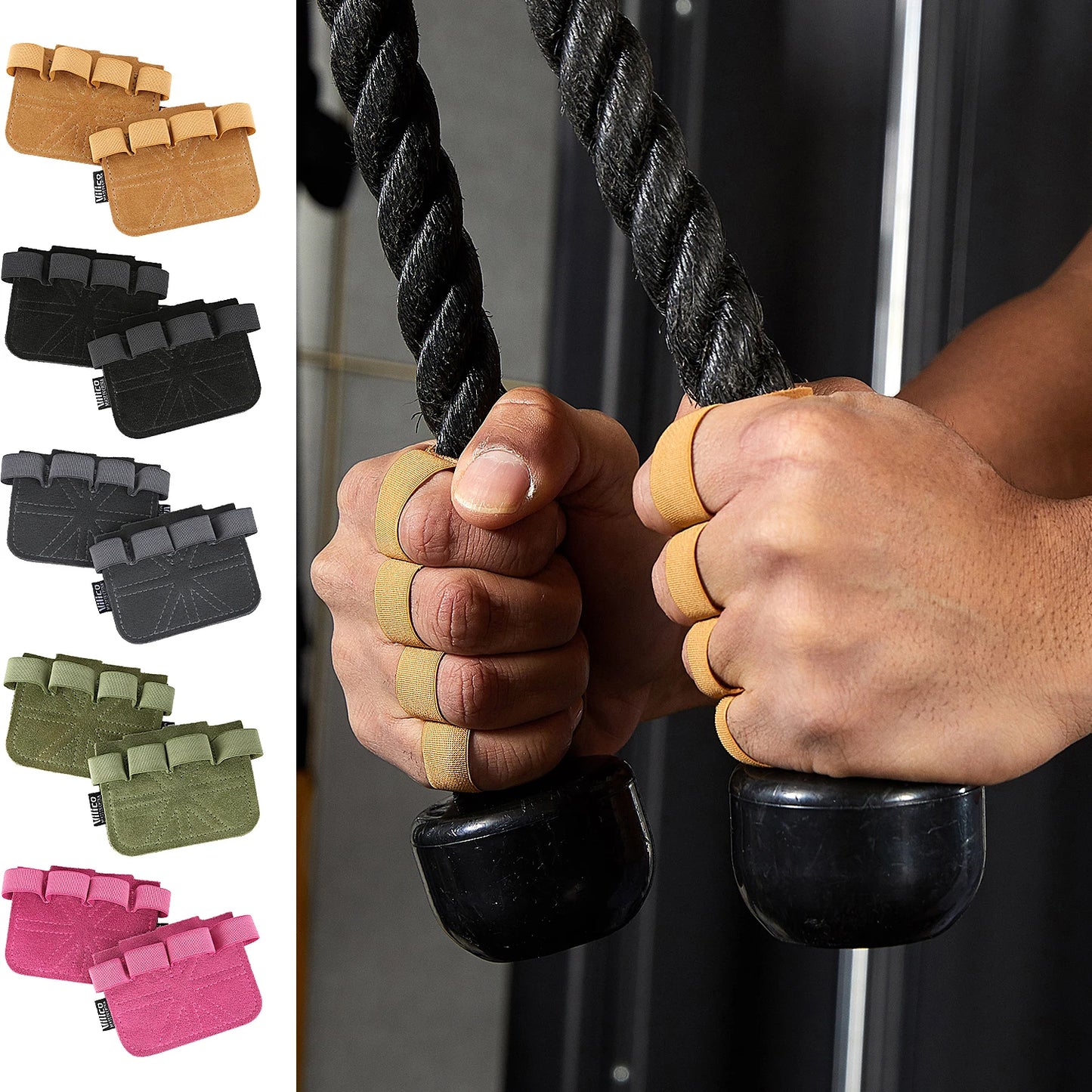 Powerlifting Gym Gloves Breathable Gloves Weightlifting Leather Palm Guard Fitness Gloves for Men Women