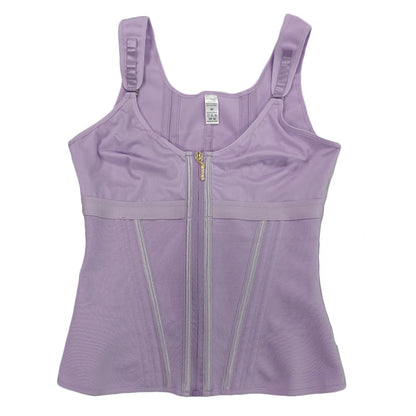 Purple Vest High Compression Waist Trainer with Zipper Slimming Tummy Control Shapewear
