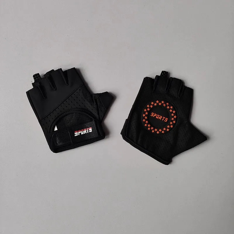 Women's fitness half finger gloves, anti slip, wear-resistant, anti cocoon bike sports cycling