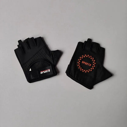 Women's fitness half finger gloves, anti slip, wear-resistant, anti cocoon bike sports cycling
