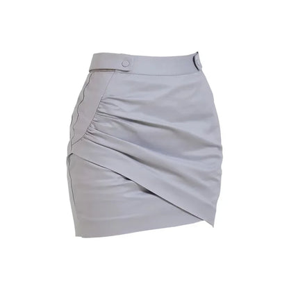 Short Sleeve Tops Golf T-shirts Quick-dry Breathable Shirts Lace Up Pleated Golf Skirt