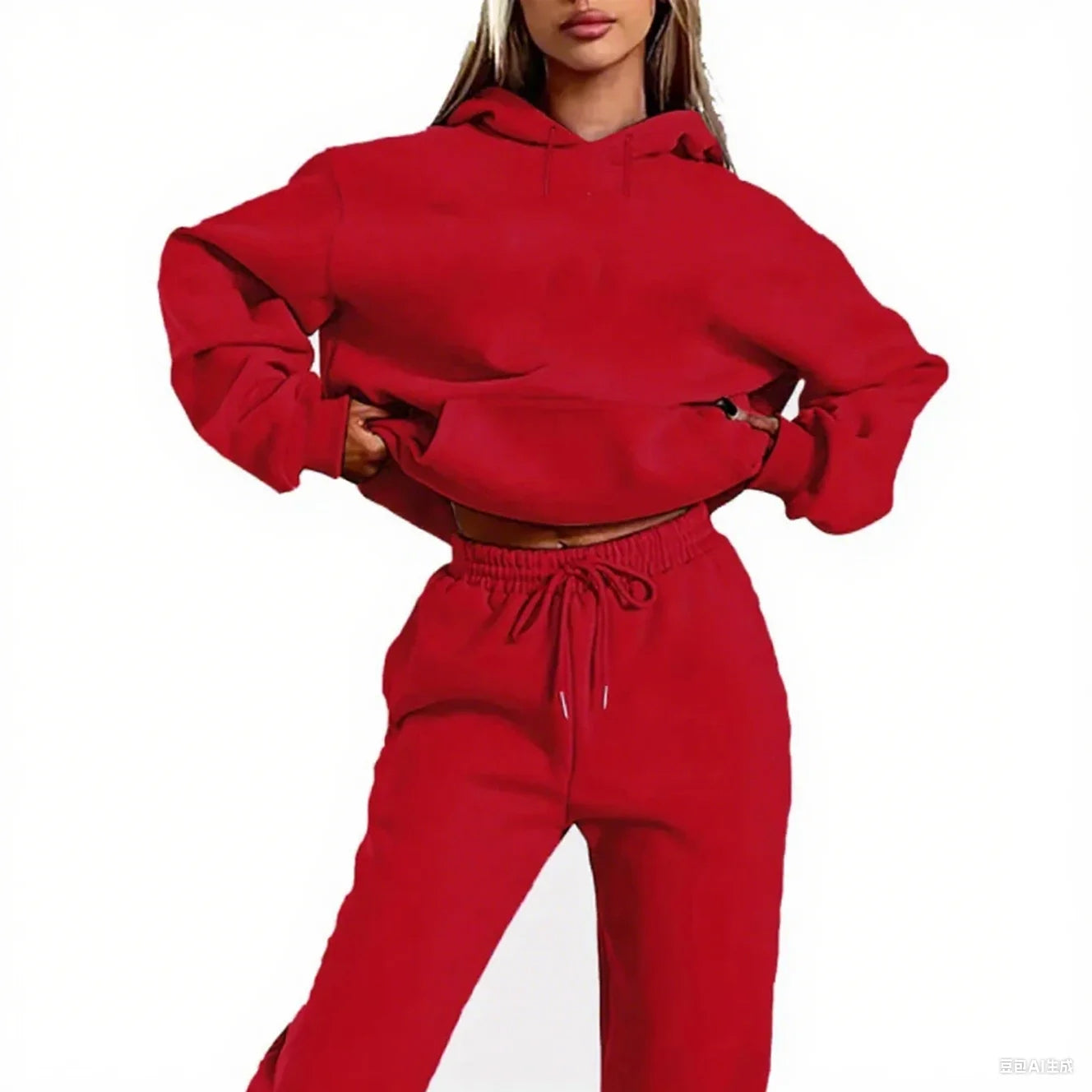2025 Fashion Tracksuit Hoodies and Sweatpants High Quality Ladies Daily Casual Sports Hooded Outfits