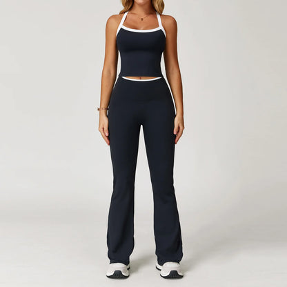 Yoga Set for Women Tight-fitting Gym Outfit Sportswear Yoga Vest Running Shorts Fitness Clothes