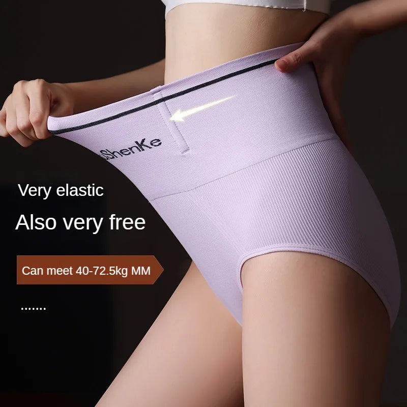 3PCS/set Briefs High Waist Underwear Women Butt Lift Sexy Comfortable Panties Tighten the Abdomen Underpanties Large Size Woman