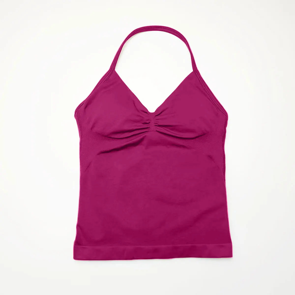 Longline Strappy Top Sports Fitness Tank Top Gym Beautiful Open Back Bra Halter