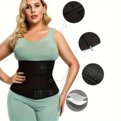 Women Shaping Casual Sports Postpartum Fitness Double Belt Adjustable Triple Hook Waist Trainer Belt