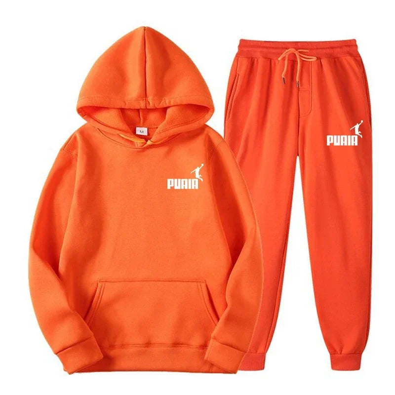 New Men's and Women's Hoodies Fashion Street Casual Set Autumn/Winter Sportswear+Pants Multi Color Set
