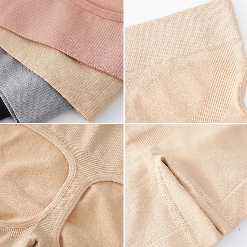 Mid Waist Butt Lifting Shorts Seamless Tummy Control Body Shaper Women Shapewear Panties Breathable Belly Slimming Pants