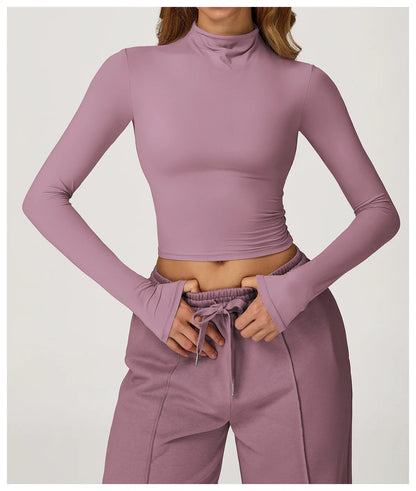 Yoga Shirts for Women 2025 Long Sleeve Quick-drying Versatile Outer Wear