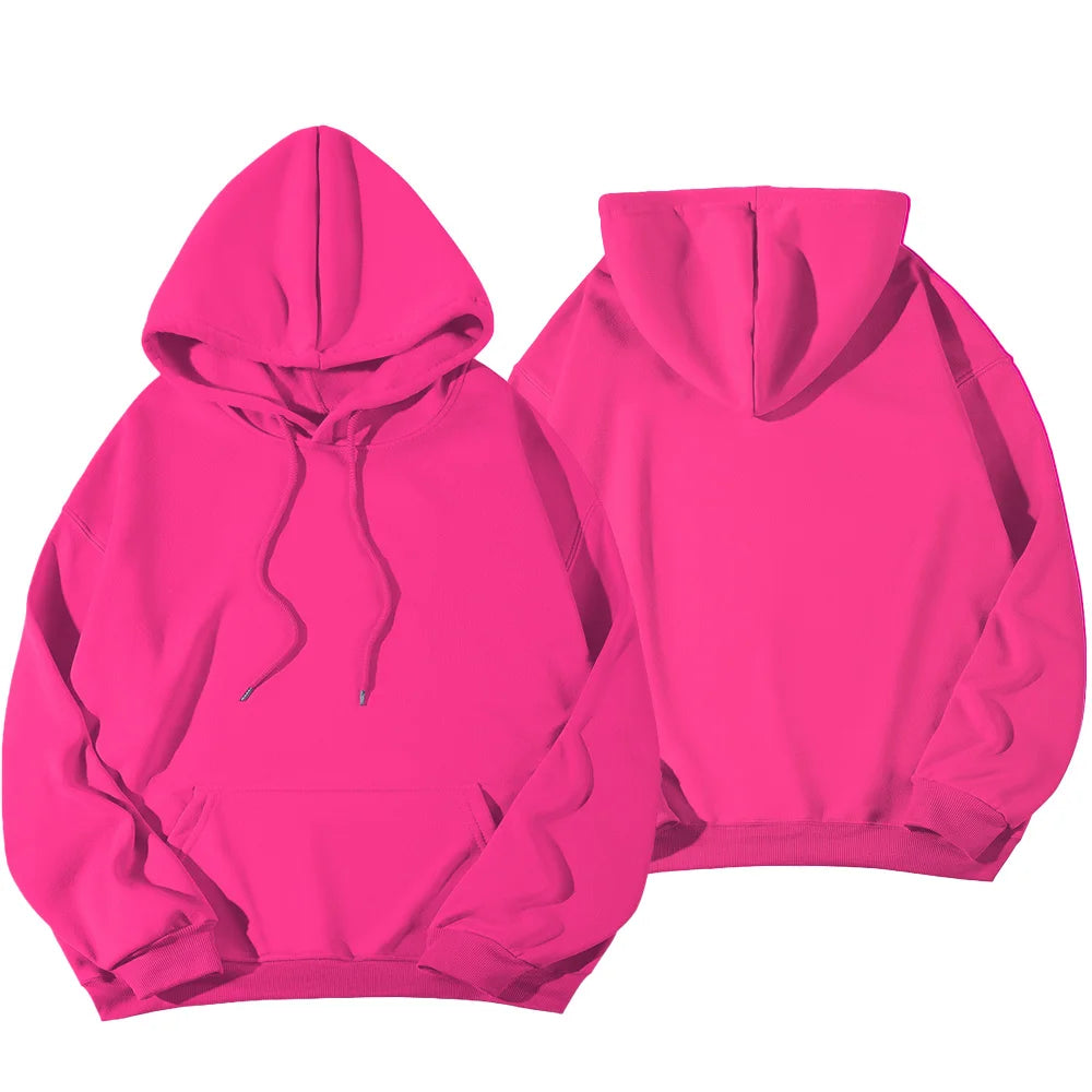 Women's Hoodies Casual Hoodie 2026 Solid Color Hoodies Oversize  Sweatshirt