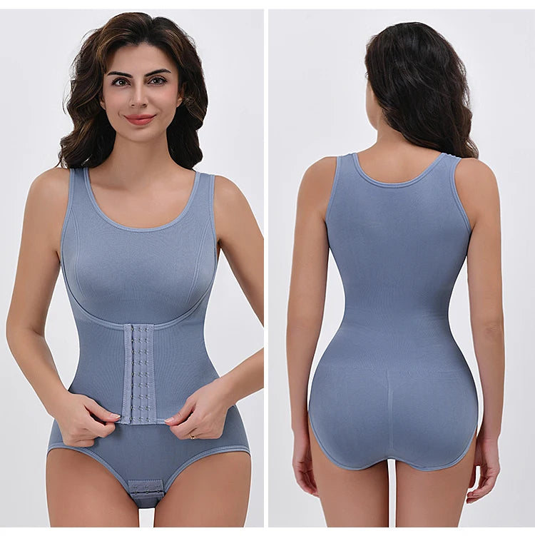 Bodysuit Shapewear Double Breasted Tummy Control Body Shaper Postpartum Slimming Woman Waist Trainer Flat Belly  Comfort Corset