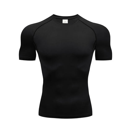 Breathable Compression Sportswear Two-piece Tight T-shirt Fitness Shorts