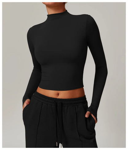 Yoga Shirts for Women 2025 Long Sleeve Quick-drying Versatile Outer Wear