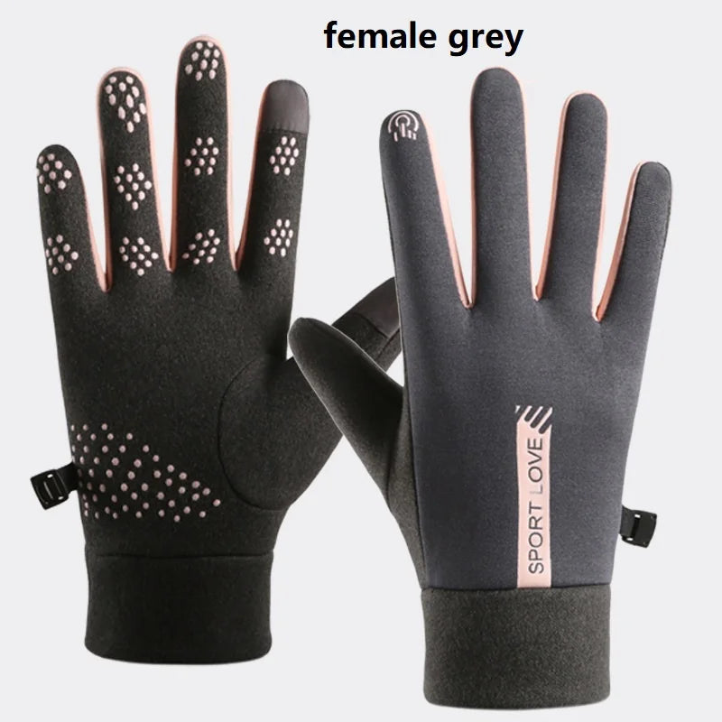 Winter Gloves Women Cycling Bike Thermal Fleece Cold Resistance Wind Waterproof