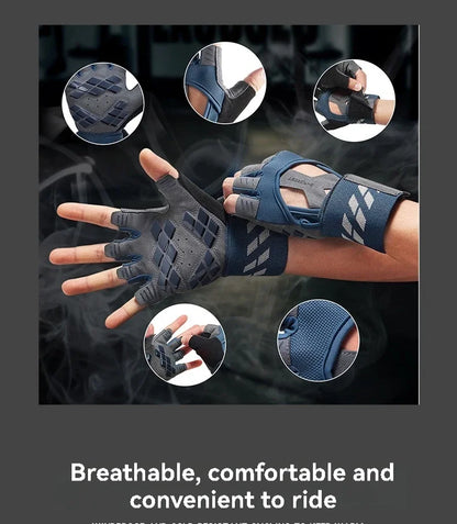 Half Finger Gym Gloves Training Fitness Gloves Anti-slip Gel Bodybuilding Workout