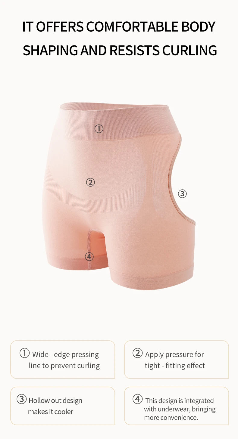 Mid Waist Butt Lifting Shorts Seamless Tummy Control Body Shaper Women Shapewear Panties Breathable Belly Slimming Pants