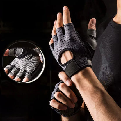 Weightlifting Gloves Fitness Gym Gloves Half Finger Breathable Non-slip Gel Pad