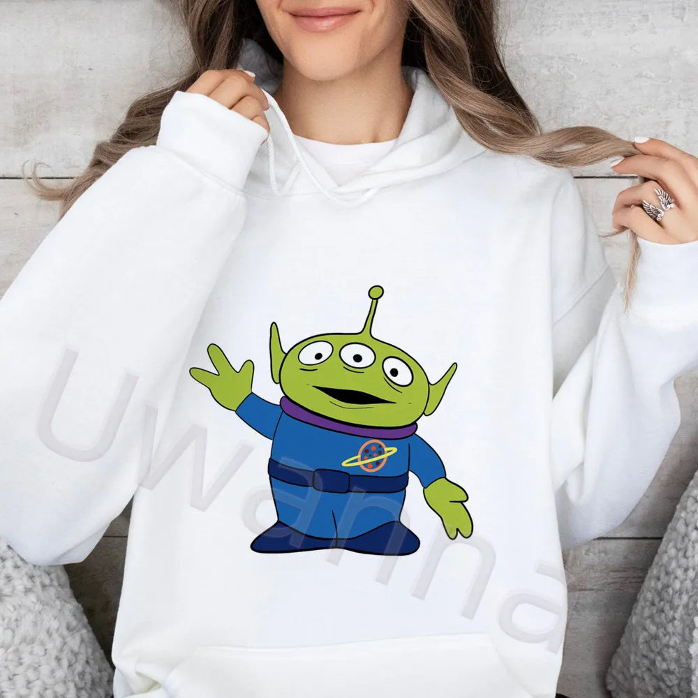 Toy Story Graphic Cute Loose Fit Sweatshirt Harajuku Female Winter Fleece Hoodies