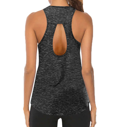 Yoga Sexy Tank Tops Breathable Sleeveless T-shirt Gym Fitness