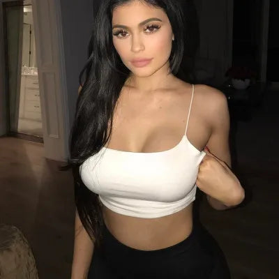 Sexy Tank Top Black Halter Crop Tops Backless Camisole Fashion Casual Tube Top Sleeveless Vest