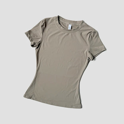 Sports Sets Fitness Hip-lifting Tight Top Short Sleeve