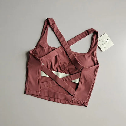 Seamless Sports Bra Sexy Yoga Fitness  Push-Up Bra