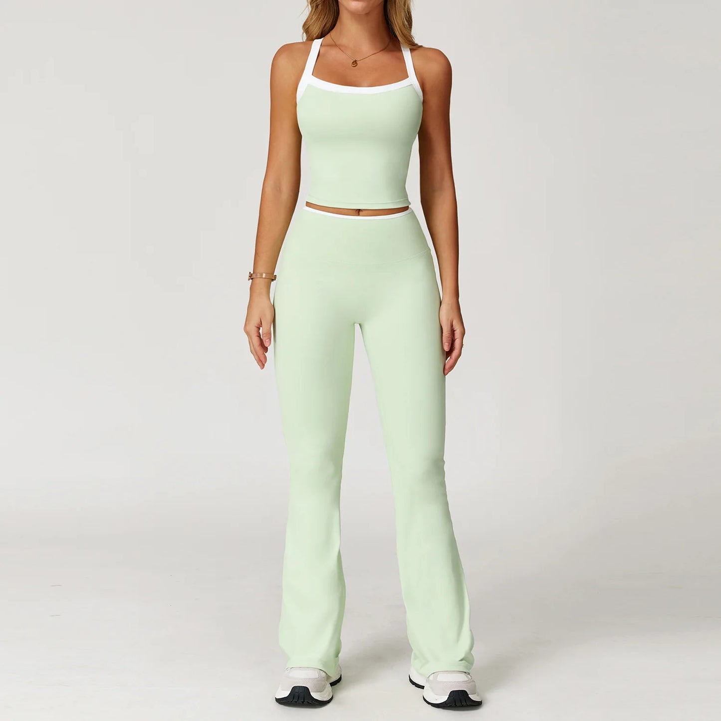 Yoga Set for Women Tight-fitting Gym Outfit Sportswear Yoga Vest Running Shorts Fitness Clothes