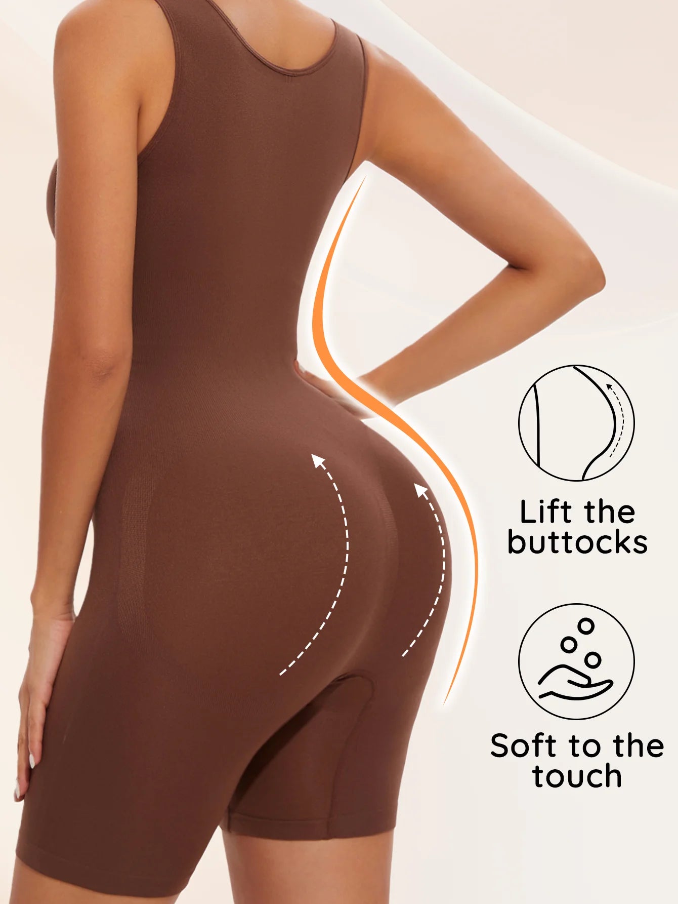 Sexy Bodysuits Full Coverage Shapewear Thigh Slim Body Suit Wide Shoulder Body Shaper Jumpsuit Seamless