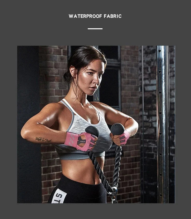 Half Finger Gym Gloves Training Fitness Gloves Anti-slip Gel Bodybuilding Workout