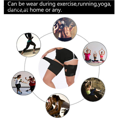 Thermo Neoprene Weight Loss Thigh Trimmer Fat Burn Wrap  2 Pieces Leggings Shaper Sweat Sauna Slimming Belt