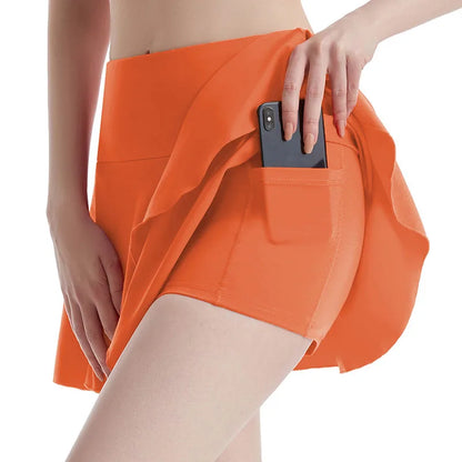 Fitness Tennis Skirts  Golf Skirt High Waist Shorts Women Athletic Girls Pleated Skorts