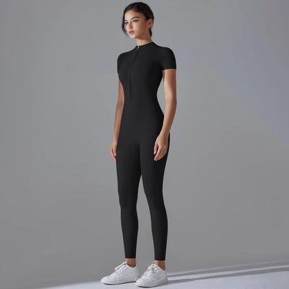 Women Bodysuits Fitness Sports Bodysuit Yoga Suit  Breathable Quick Drying Gym Push Up
