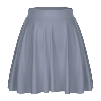 Sexy Ruffle Skirt Casual  Solid Color Elastic Waistband Flared Skirts Loungewear Homewear Sportwear Clubwear